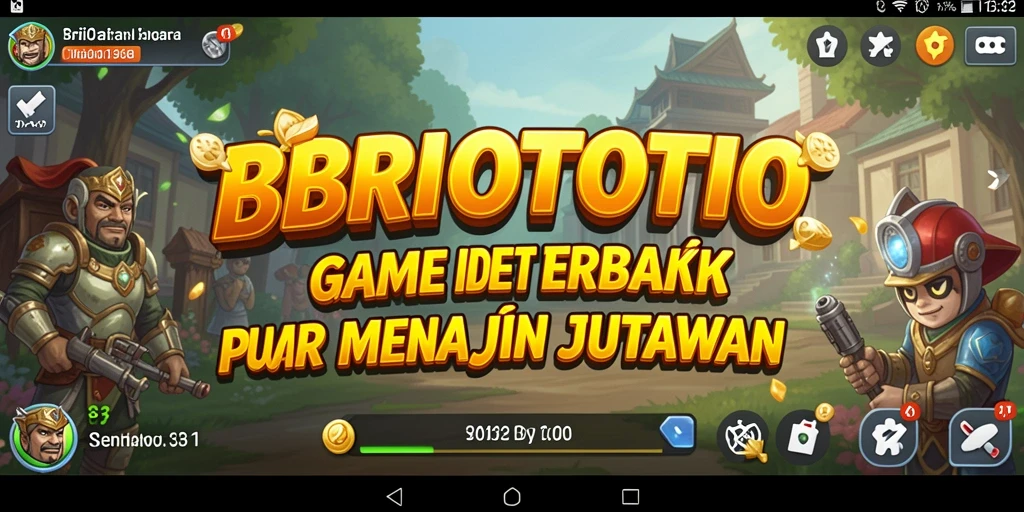 Tangkapan layar gameplay BRIOTOTO yang menampilkan aksi seru dan strategi Idle.