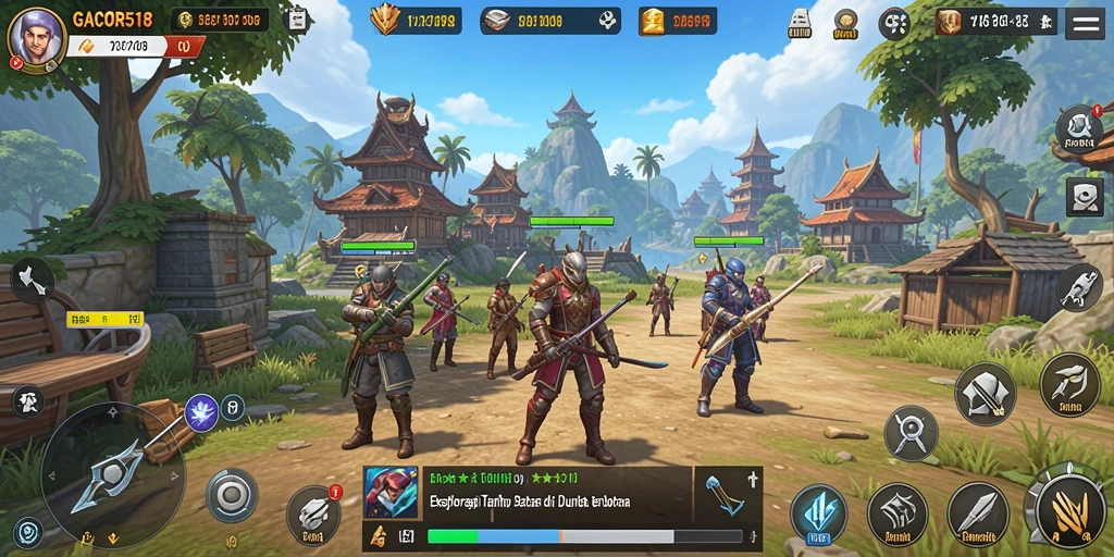 Gameplay GACOR518 menampilkan dunia terbuka yang penuh eksplorasi.