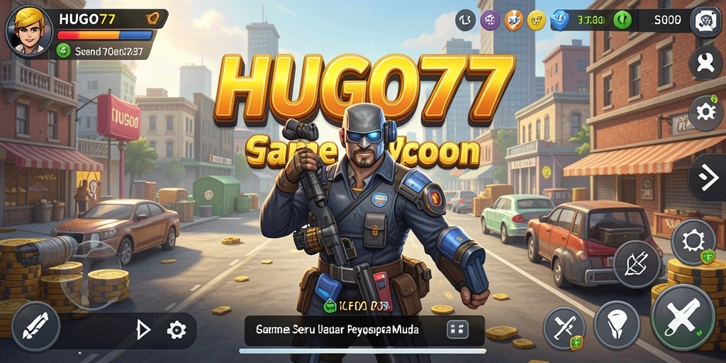 Tangkapan layar HUGO77 menampilkan pengusaha muda yang sukses mengelola bisnisnya.