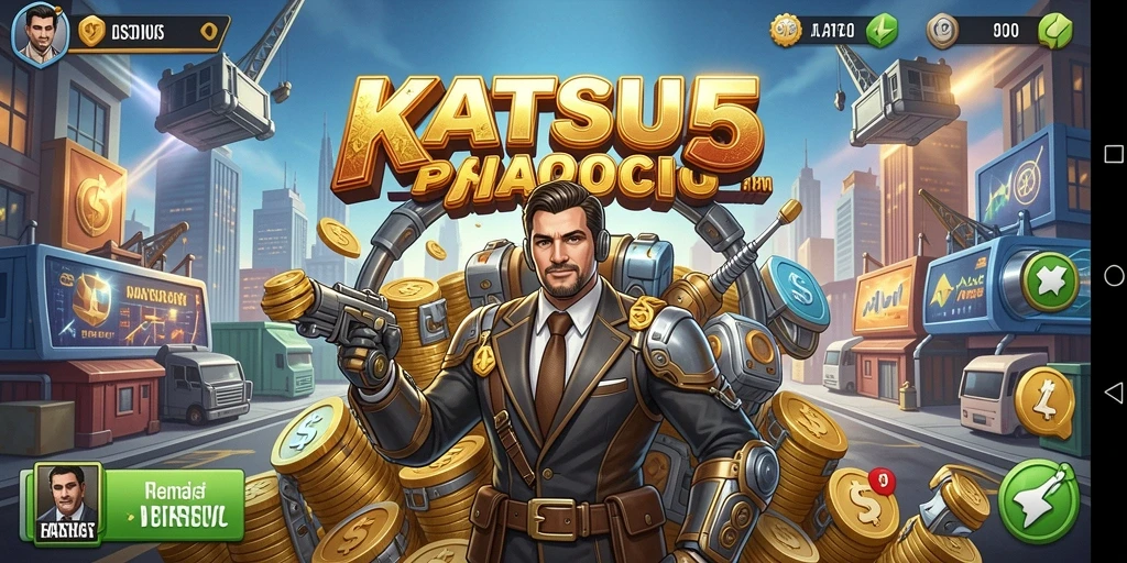 Tangkapan layar gameplay KATSU5 yang menunjukkan keseruan membangun bisnis Tycoon.