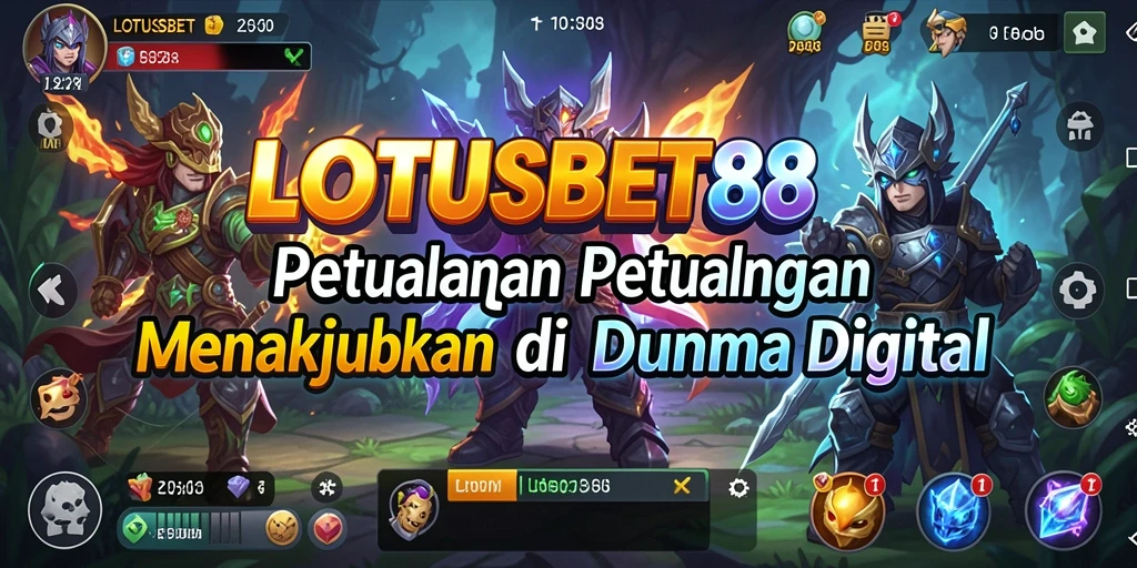 Tampilan gameplay menarik dari LOTUSBET88 dengan misi petualangan.