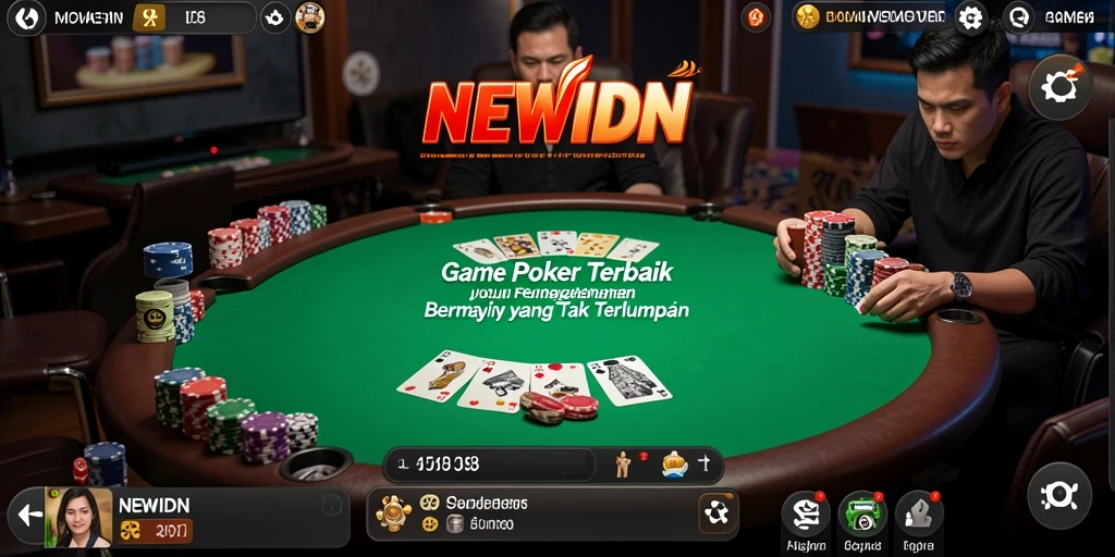 Screenshot gameplay poker yang seru di NEWIDN.