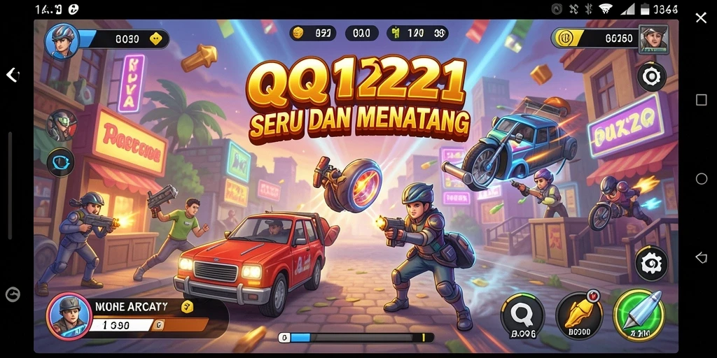 Screenshot dari gameplay seru QQ1221 yang menampilkan tantangan Arcade.
