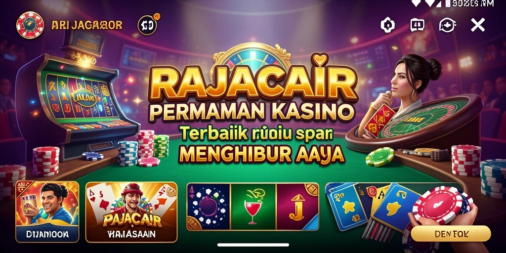Screenshot RAJACAIR menampilkan momen mendebarkan dari permainan Kasino.
